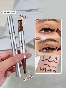 Perfect Wings in Seconds! SHEGLAM Wing It Waterproof Liner Duo – Black | 2-in-1 Wing Stamp +  Liquid Eyeliner