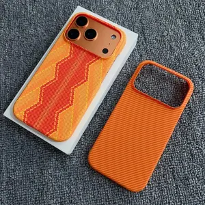 Slim Carbon Fiber Pattern Frameless For Magsafe Case For iPhone 17 16 Plus 15 14 13 12 Pro Max Magnet Wireless Charge Cover