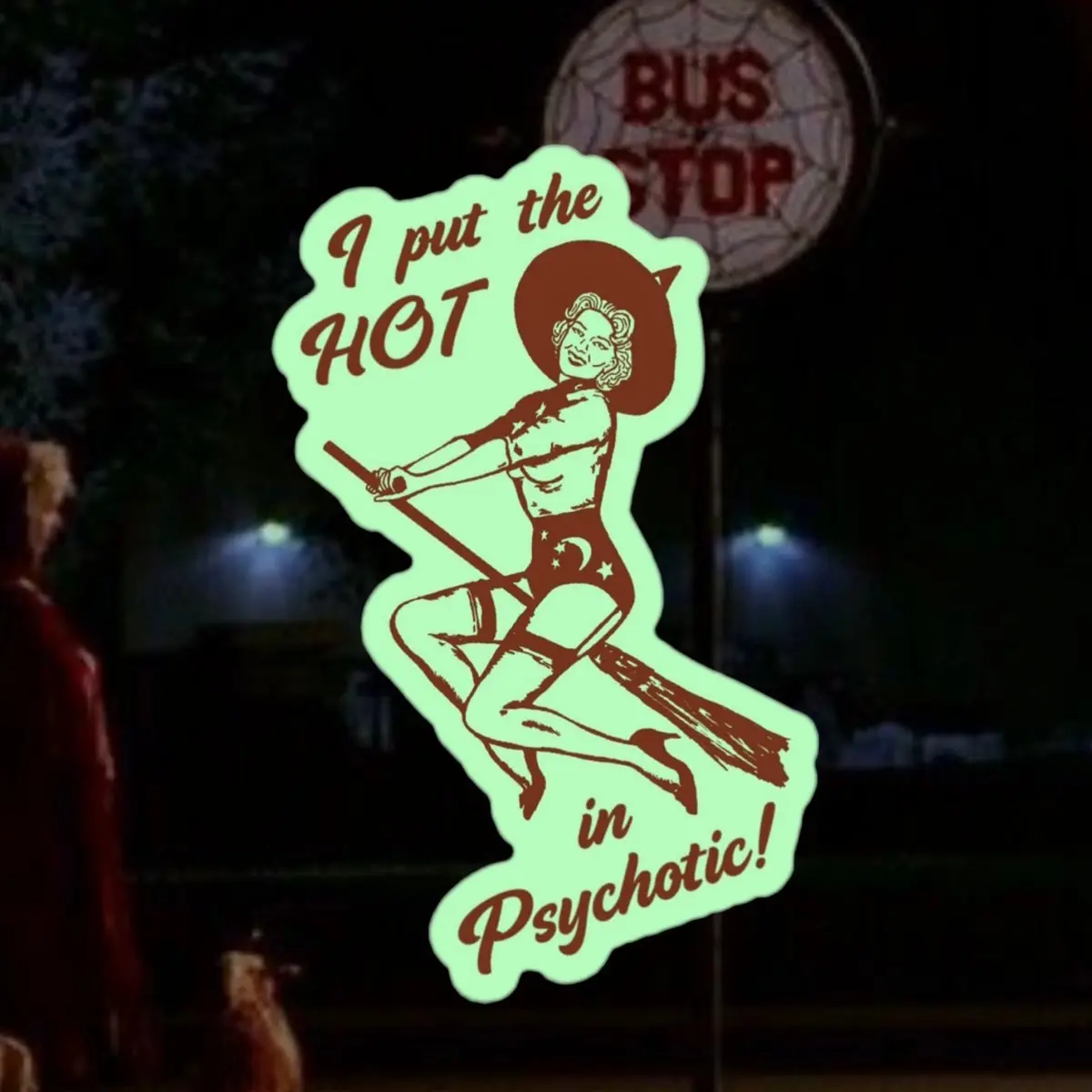 The Retro Witch Sticker
