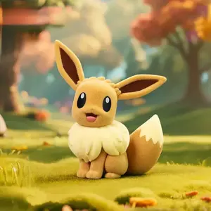 Pokémon Flocked Figure Cute Collectible Figurine - Perfect Birthday & Holiday Gift for Friends & Anime Fans