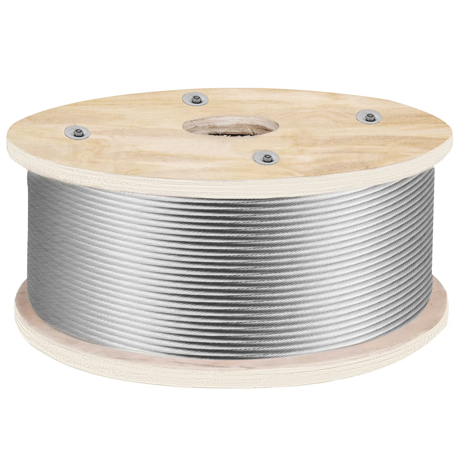 【DealsForYouDays】Tuspuzz 316 Stainless Steel Wire Rope 500ft Length Steel Wire Cable 3/16 InchSteel Cable Railing Decking With 1x19 Strands Construction4700lbs Breaking Strength For StairHandrailClothesline, Heavy Duty, Steel Cable Ropes