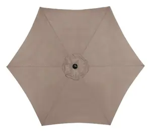 Living Accents UM90G310BD-04 9 ft. Market Umbrella Taupe