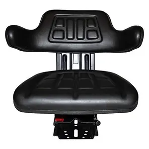 TRAC SEATS BLACK WAFFLE STYLE UNIVERSAL TRACTOR SUSPENSION SEAT WITH TILT FITS FORD/NEW HOLLAND - FITS 2N 8N 9N NAA JUBILEE 600 601 640 800 801 860 2000 2310 2600 2610 2810 2910 3000 3010 3300 3320 3330 3400 3600 3610 3900 3910 3930