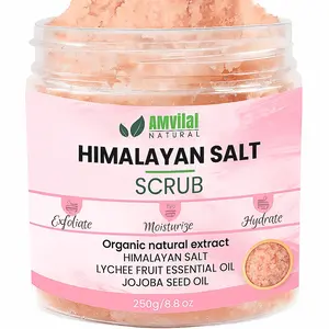 Glow Up with AMVital Himalayan Salt Scrub  | Hydrates, Smooths & Cleanses All Skin Types