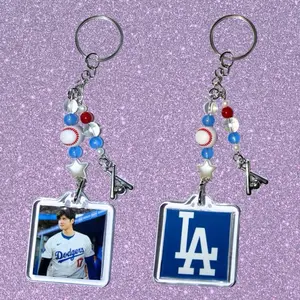 Los Angeles Baseball Keychain