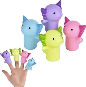 2.25" Axolotl Finger Puppet - 4 Piece Assortment