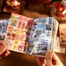 30-Sheet Sticker Book, Japanese-Themed Millennium Dream Series Decorative Stickers on Copper Paper, for Cellphone Cases & Photo Frames