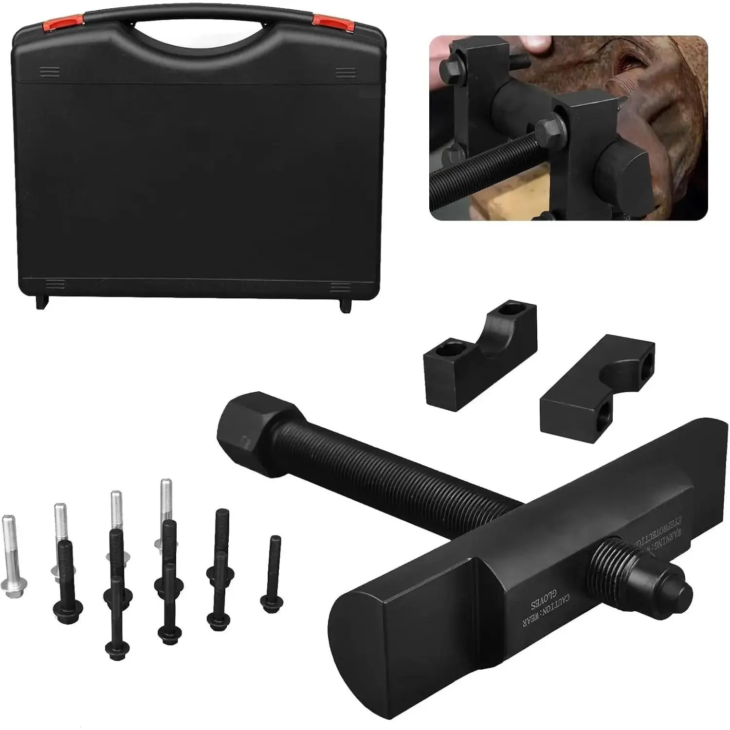 Heavy-duty yoke-type disassembler, 60050 model yoke-type disassembly tool kit, designed for commercial trucks and semi-trailers, multi-purpose bearing disassembly tool, suitable for trucks of class 6-8