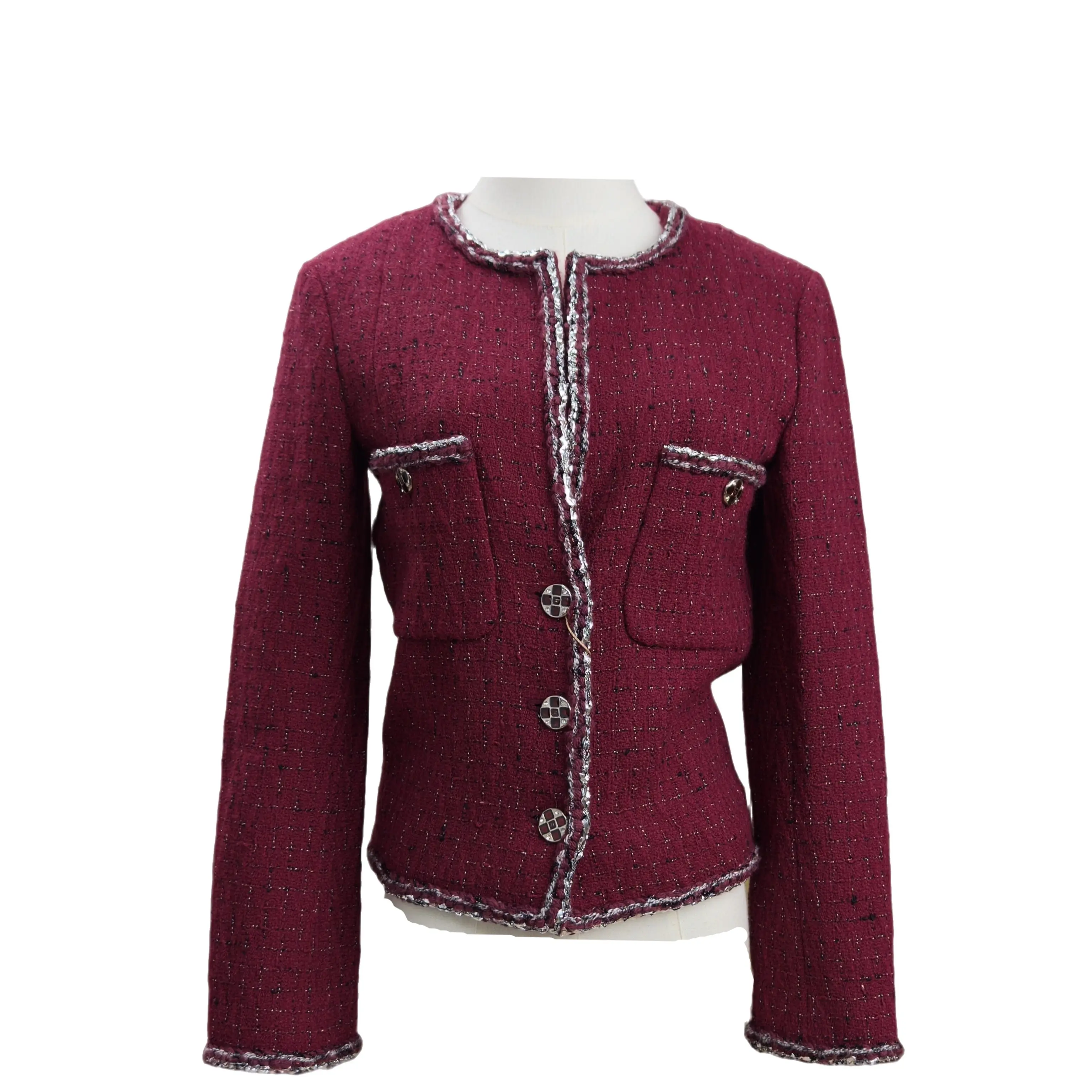 Chanel Jacket Tweed Azalea (zz091726b4r) [Shanghai]