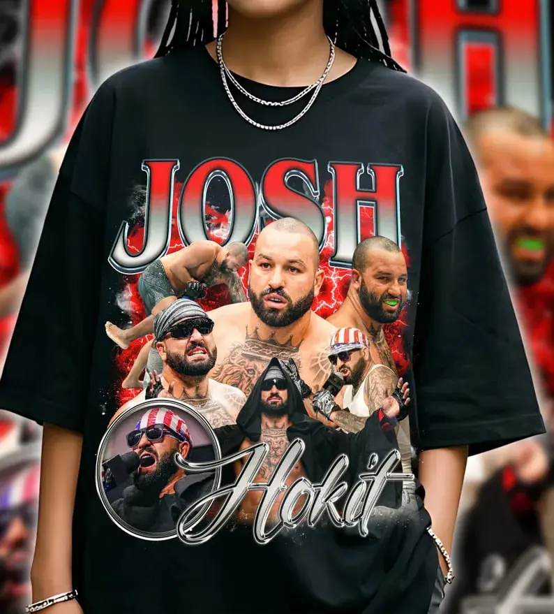 Josh Hokit T Shirt The Incredible Hok Tee UFC MMA Fighter Shirt Heavyweight Streetwear
