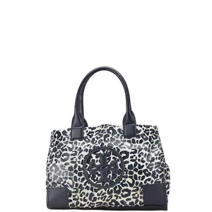 Pre-owned Tory Burch Plastic Tote Bags Logo Leopard PVC Leather Tote Bag