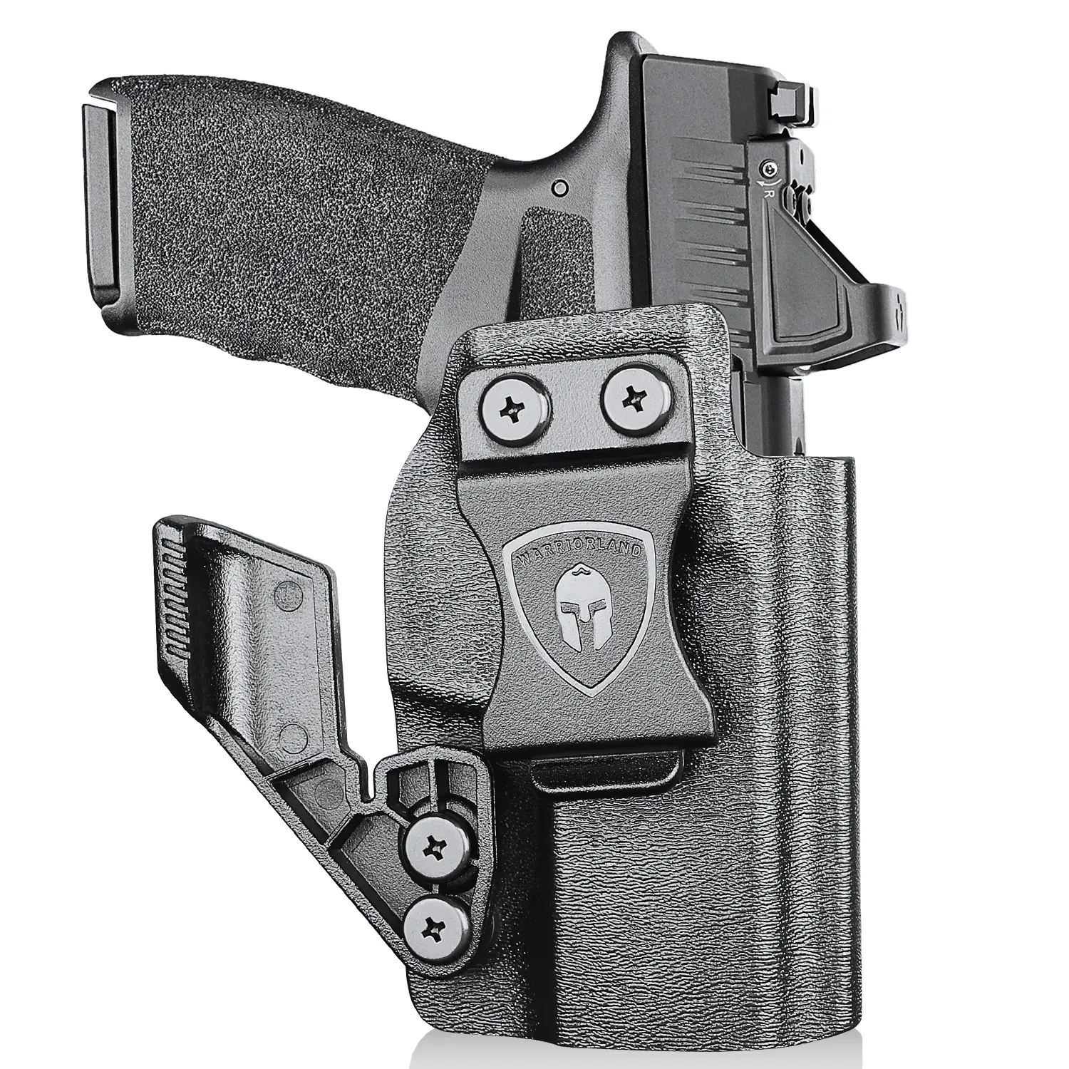 WARRIORLAND IWB Kydex Holster Optic Cut & Claw Compatible with Springfield Hellcat Pro, Inside Waistband Conceal Carry, Adj. Cant and Retention, Right Hand