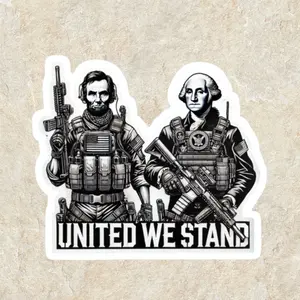 United We Stand Tactical Presidents Sticker – Patriotic Vinyl Decal for Military Supporters