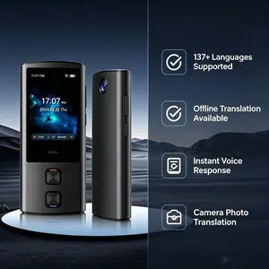 High-End Metal Shell Translator, 3.0 Inch Large Screen, Online Offline Photo Translation, Ideal for Business Professionals, Frequent Travelers