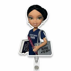 Student Nurse Med Barb Badge Reel