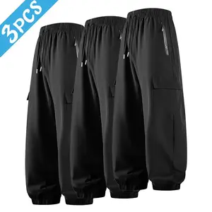 3 Packs Men's Comfort Cargo Pants High Stretch Anti-deformation Daily Pants Classic Pocket pantalones para hombre pants for men cargo pants for men work pants men