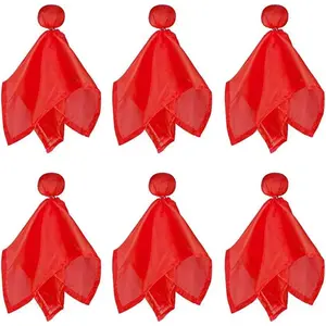 6 Pieces Football Referee Flag Tossing Flags Football Penalty Flag Footballs Challenge Flags for Party Accessory, Red