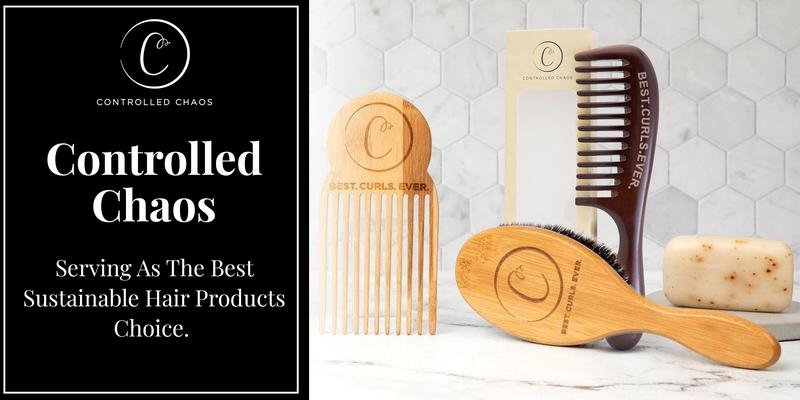 Controlled Chaos Boar + Nylon Bristle Hair Brush With Wooden Bamboo Handle - Smoothing Hair Brush for Women and Men, Hair Styling and Detangling Brush for Any Hair Type-Eco Friendly Curly Hair Brush Daily Haircare - Perfect Gift Idea Heatless