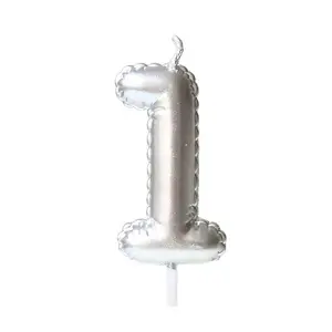 Number Balloon Shaped Birthday Candles 0-9