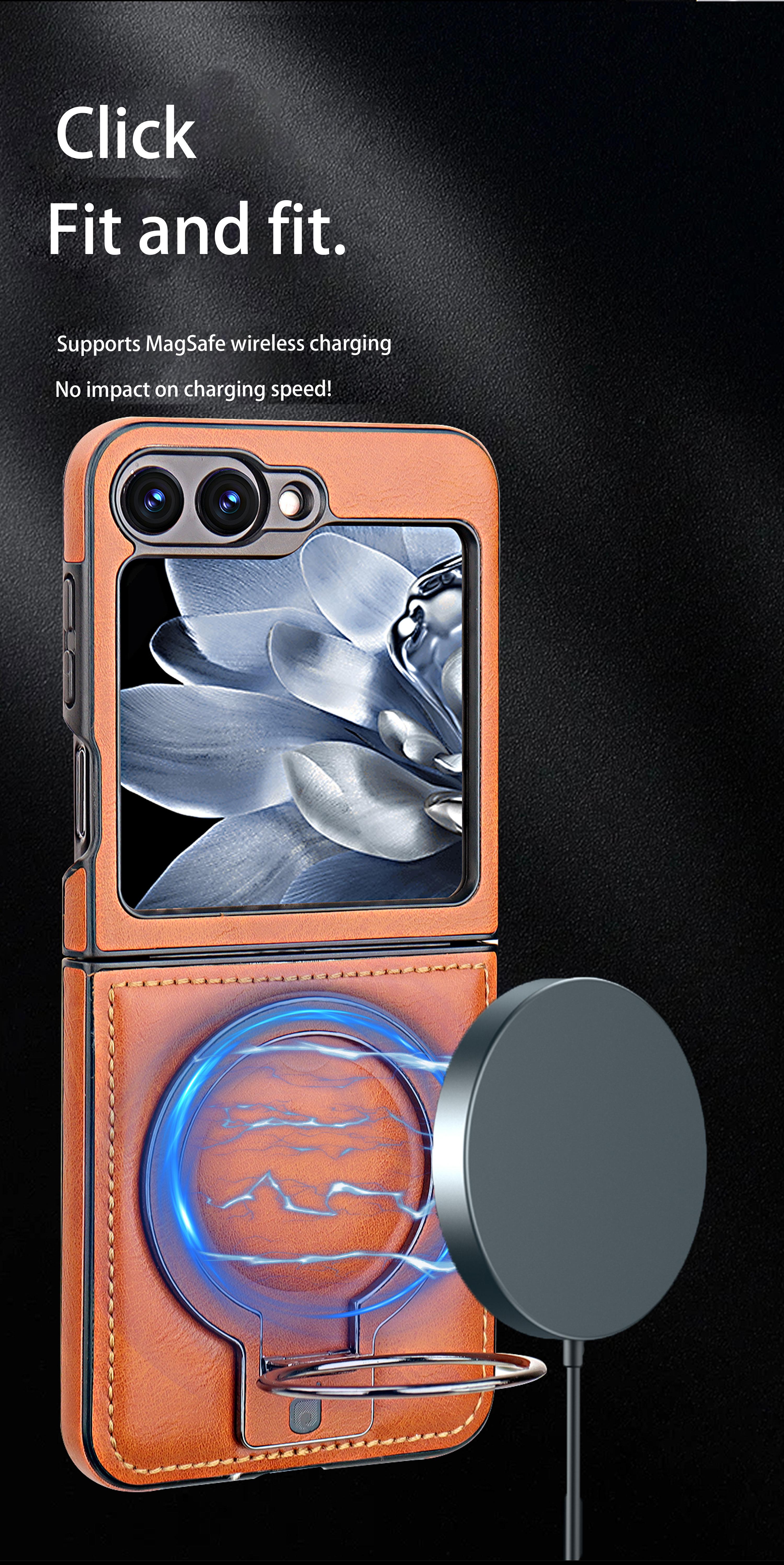 New Luxury High-end Leather Magnetic Folding Stand Phone Case for Samsung ZFlip7/ZFlip6/ZFlip5/ZFlip4/ZFlip3 Foldable Screen Business Full Shockproof Protective Case New Luxury High-end Leather Magnetic Folding Stand Phone Case for Samsung ZFlip7/ZFlip6/ZFlip5/ZFlip4/ZFlip3 Foldable Screen Business Full Shockproof Protective Case