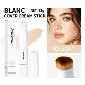 High Coverage Waterproof Dual-Ended Concealer Stick, 5 Shades for Different Skin Tones, Stacking, Buildable Pigmented Concealer for Natural Look