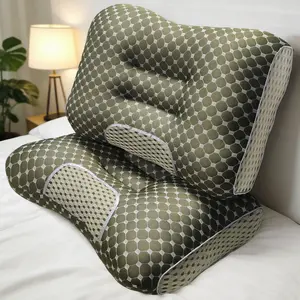 【Buy 1 Get 1 Free】2 PCS Knitted Massage Neck Pillow For Sleeping Soft, Adjustable Ergonomic Orthopedic Contour Support Pillow, High Quality Pillow Core, Removable Cove ergonomic  pillow