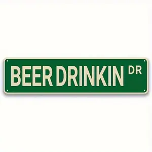 Vintage Fiber Board Beer Drinking Dr Sign, Beer Drinking Dr Sign, Signage, Perfect for Elevating Living Room, Bedroom, Garden, and Kitchen Home Decor