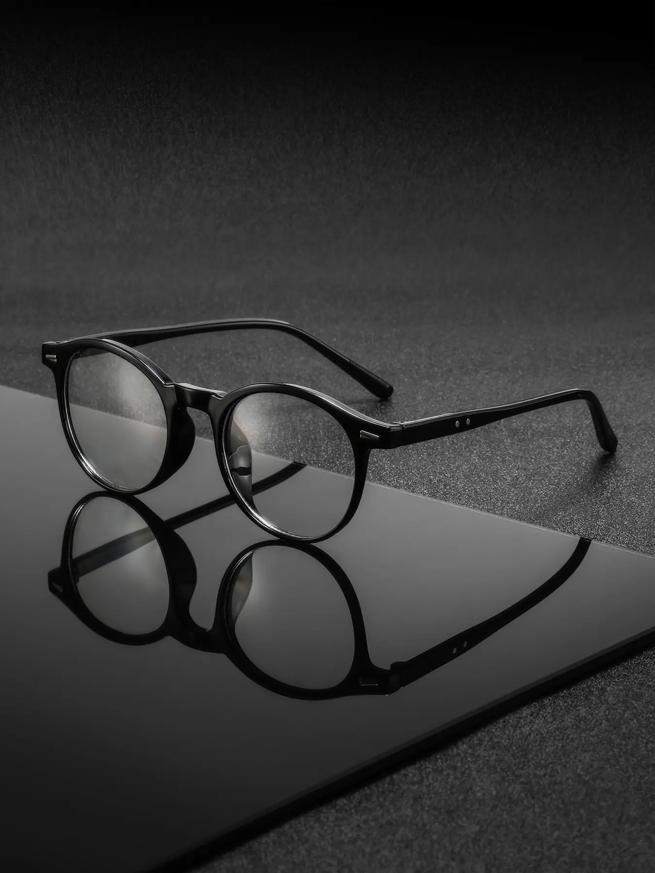 Men's Plastic Round Full Frame Glasses, Trendy Casual Frames, Casual Artistic College Style, Trendy Japanese Influence Versatile Flat Light Lens, Fashion Eyewear, Casual Eyeglasses, Stylish Glasses, Fashionable Frames Glasses
