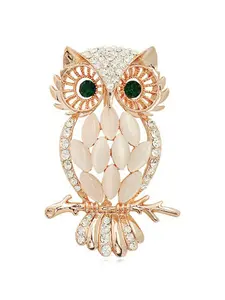 Owl Brooch Pin Clip Unisex Design Suitable for Men & Women, Stylish Jewelry Accessory Ideal for Everyday Wear, Perfect Gift Option