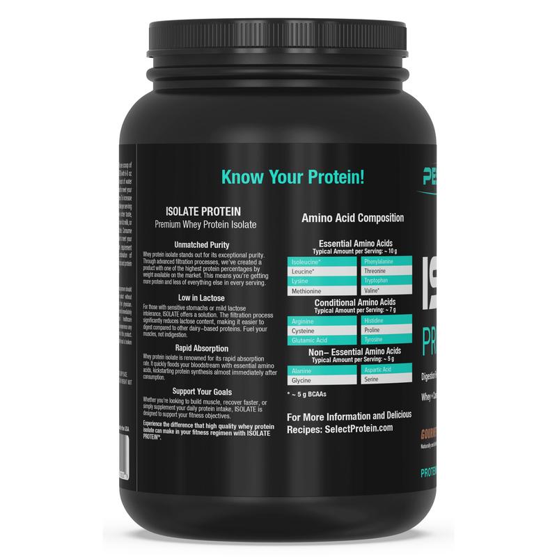 PEScience ISOLATE Protein Nutrition Supplement - NEW! Our 100% whey protein isolate is the perfect choice for those with dairy sensitivities.