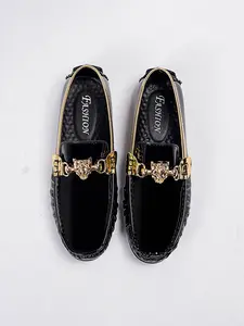 New Men's Flat Loafers, Slip-On Couple Shoes, Soft Driving Shoes, Durable Casual Shoes, Casual PU Leather, Comfortable for Business, Parties, Weddings, Holidays