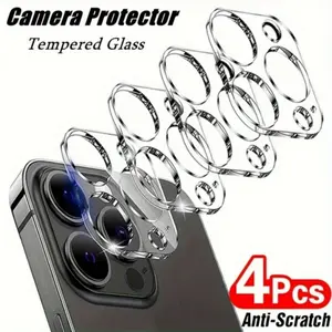 Full Coverage Tempered Glass Screen Protector for iPhone 12/13 Mini with Easy Metal Frame Installation