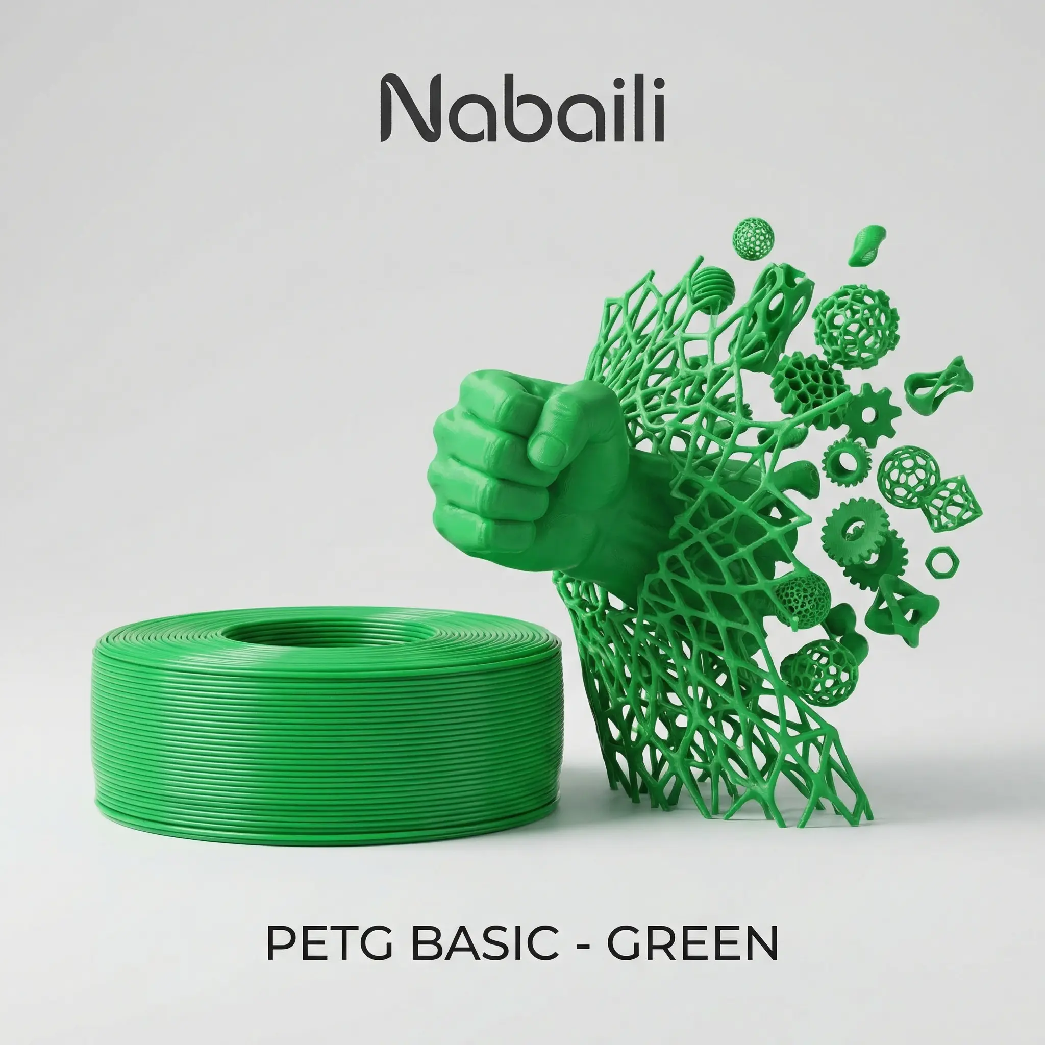 Nabaili PETG Basic Green Printing Filament for 3D Printing Projects,summervibes