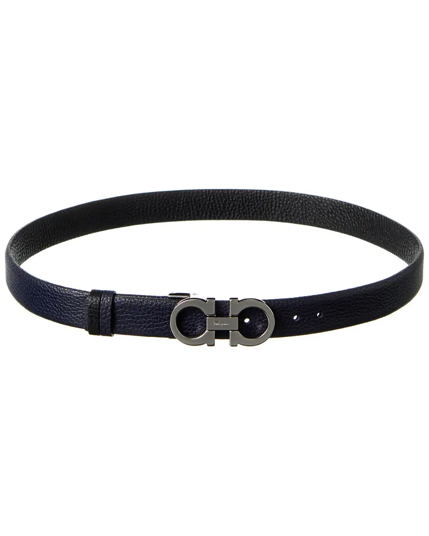 Ferragamo Gancini Reversible & Adjustable Leather Belt