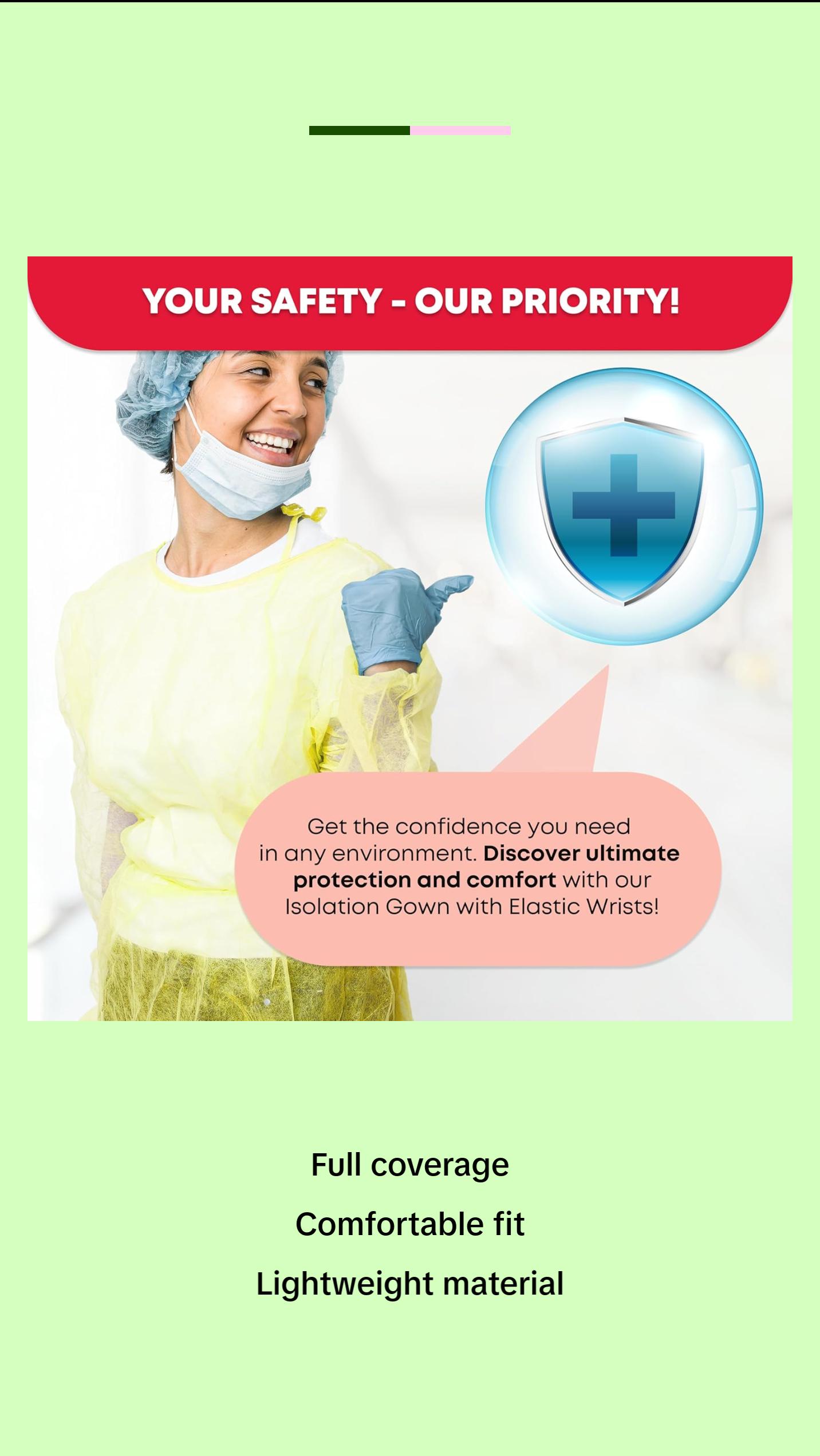 Isolation Gown, Yellow