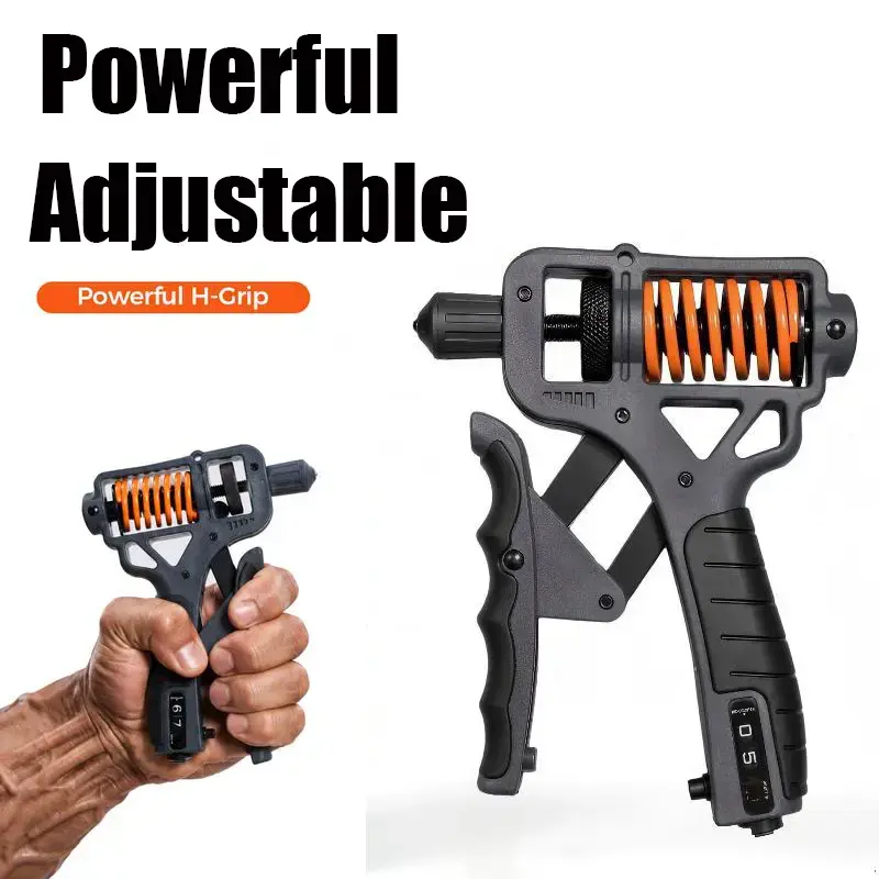 H-Shaped Ergonomic Hand Grip Strengthener - Adjustable 10-660LBS Resistance Strength Workout Equipment, Forearm Exerciser, Power Grip Exercise Equipment for Hand Therapy, Muscle Relaxation