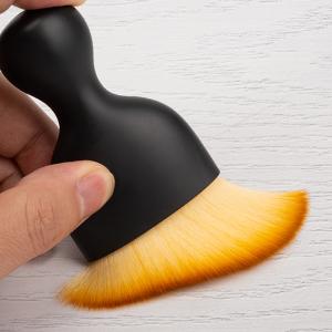 2PCS Car Interior Detailing Brush, Auto Car Detailing Brush Dusting Brush, Soft Bristles Car Interior Cleaning Tool for Dashboard Interior, Exterior, Skylight, Leather, Dust Brush, Brown