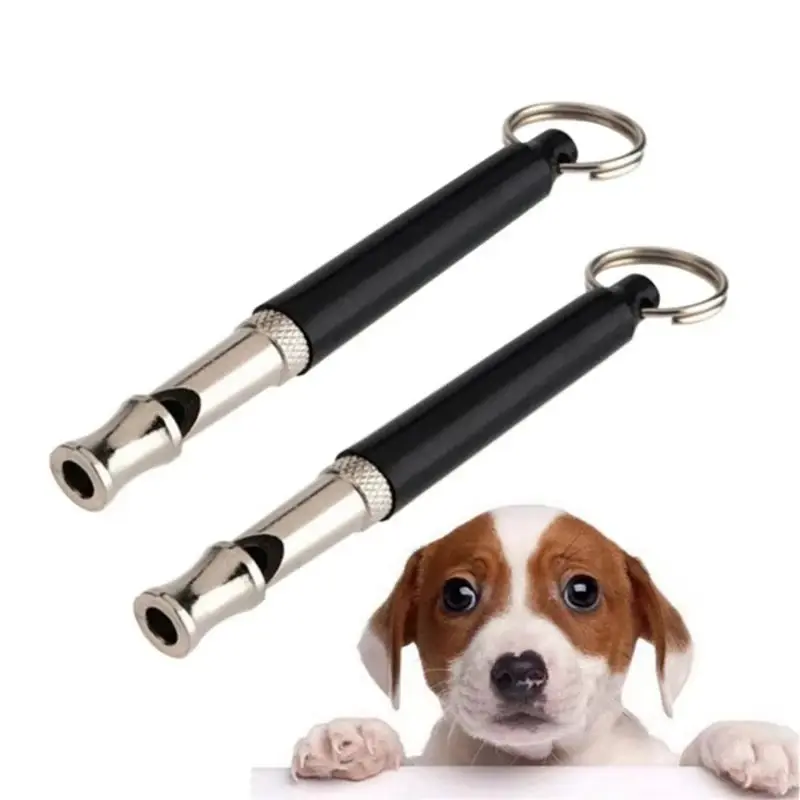 2 new high-frequency ultrasonic whistles for pet dogs, anti-barking and bark control training deterrent whistles, adjustable for puppy training
