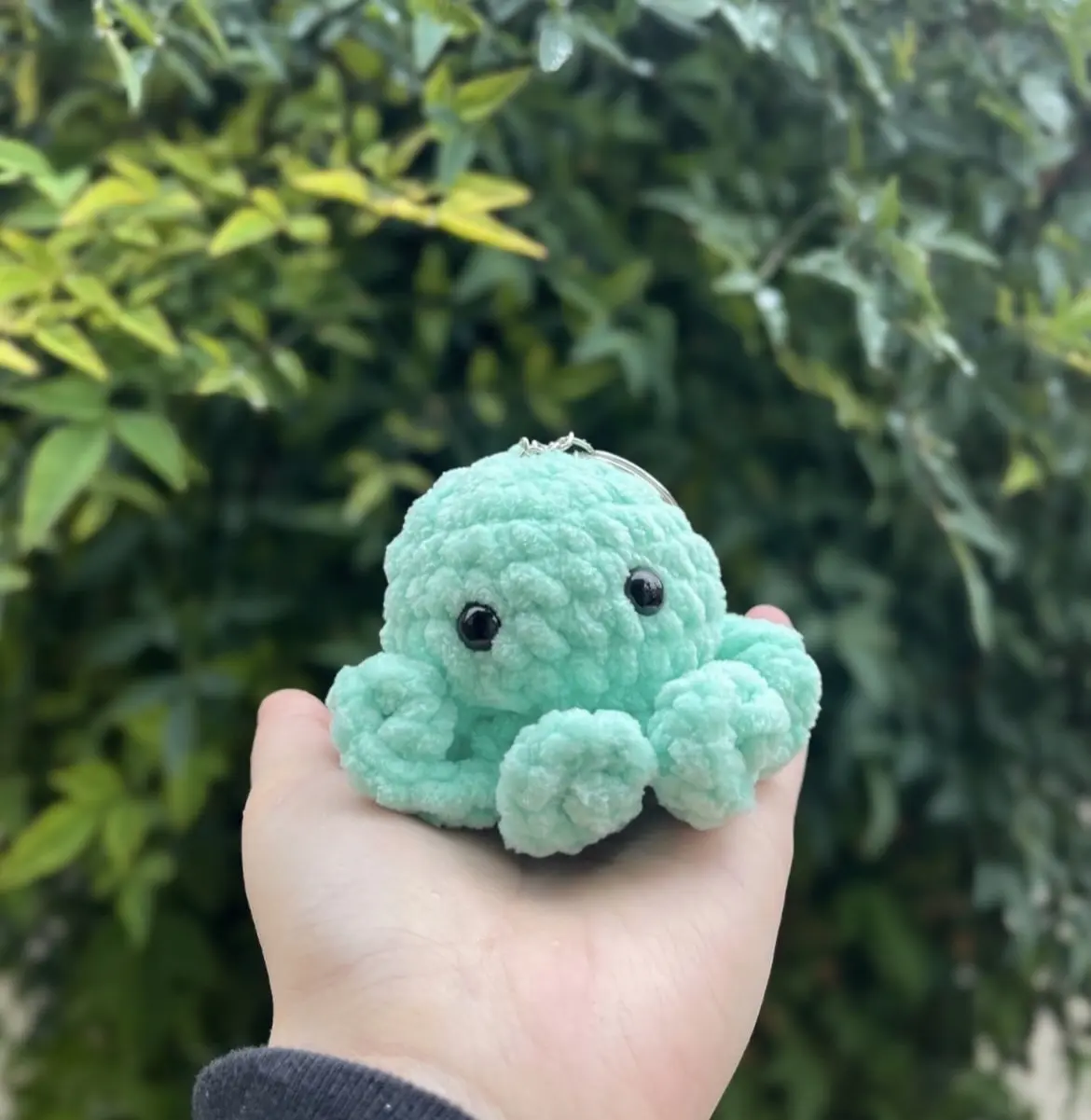 Handmade Crochet Octopus Keychain Plush | Customizable | Made to Order | Amigurumi | Stuffed Plush