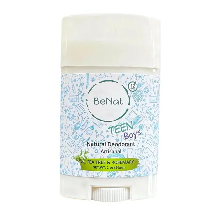 All Natural Deodorant For Teen Boys 100% Natural Aluminum-Free Carcinogen Free Kids Deodorant For Boys Clinically Proven To Be Safe For Children and Teenagers