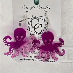 Handmade Octopus Earrings
