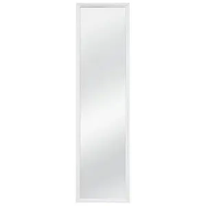 Mainstays 13" x 49" White Over the Door Mirror Mainstays 13" x 49" White Over the Door Mirror