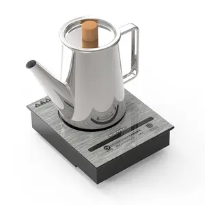 500W 85V~120V Induction Cooktop 7 inches Portable 5 Level Temp&Power Ctrl Small Mini Electric Stove Countertop Burners Cooker for Cooking Heater Small Single Hot Plate for Coffee,Tea & Milk for Traveling Camping Small Kitchen Spaces Moka Pots Abangdun