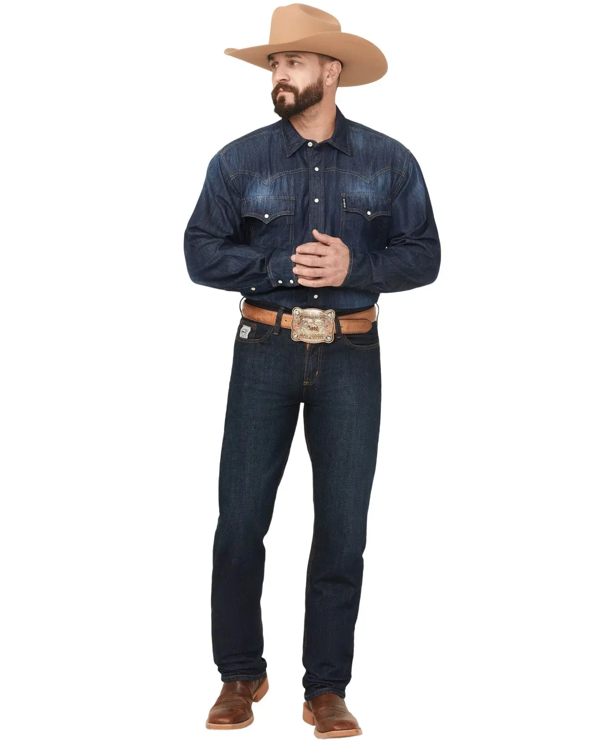 Cinch Men's Men'S Silver Label Dark Wash Slim Straight Jeans - Mb98034002