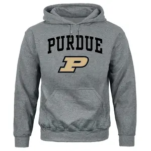 Purdue University Heritage Hooded Sweatshirt (Charcoal Grey)