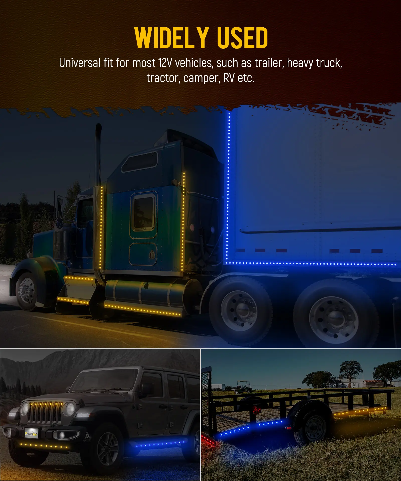 Partsam 10Pcs 3/4 Inch Led Side Marker Lights (External Red+ Internal Blue), Clear Lens Clearance Bullet Lights Penny Light with Trim Ring Bezel for Trailer Truck RV Car Bus Van, IP68 Waterproof Partsam 10Pcs 3/4 Inch Led Side Marker Lights (External Red+ Internal Blue), Clear Lens Clearance Bullet Lights Penny Light with Trim Ring Bezel for Trailer Truck RV Car Bus Van, IP68 Waterproof