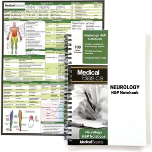 Neurology H&P Notebook Medical History and Physical notebook, 100 medical templates with perforations