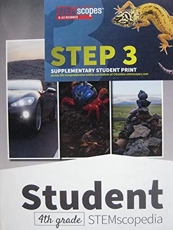 USED Book - STEMscopes Student 4th Grade STEMscopedia California CA-NGSS 3D by Accelerated Learning (Hardcover)