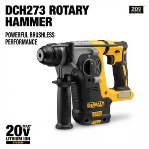 Dewalt DCH273 Brushless Hammer Drill With Battery Charger Concrete Metal Work Electric Wrench Makita Tools