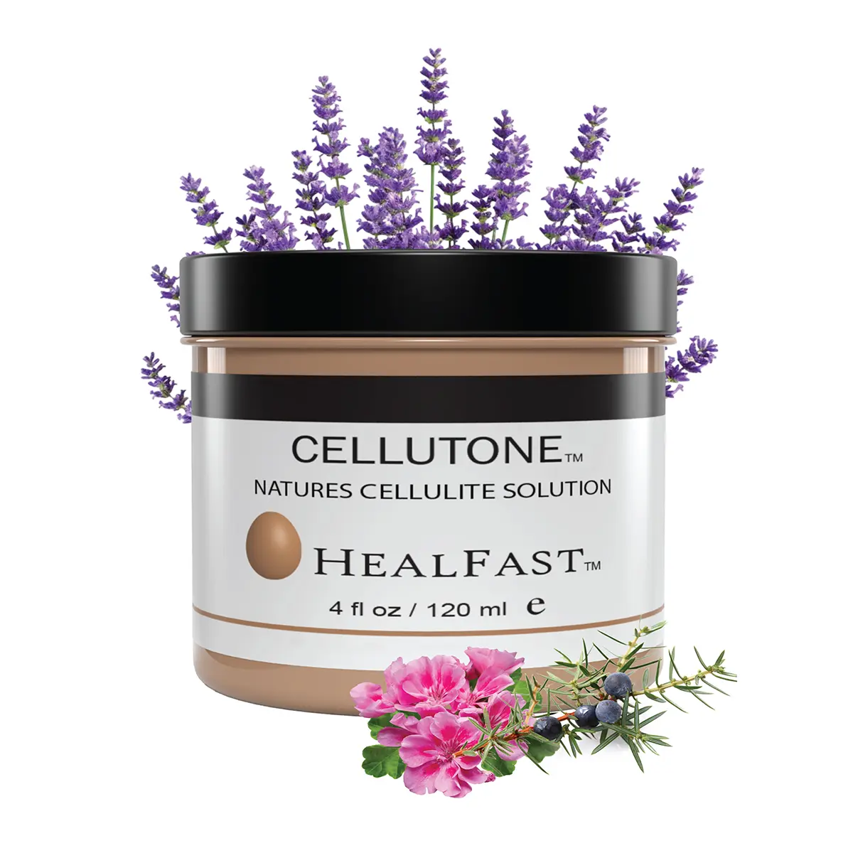 HealFast Cellutone Cellulite Reduction Cream - For Hips, Thighs, Buttocks & Abdomen - Not for Face - Infused with Over 70 Egg-Derived Vitamins, Minerals & Proteins - Smooths & Nourishes Skin (4 fl oz) Body Care Gentle Moisturizers Lotions